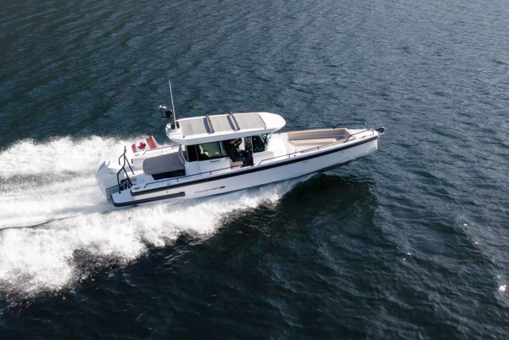 image of axopar boat in water