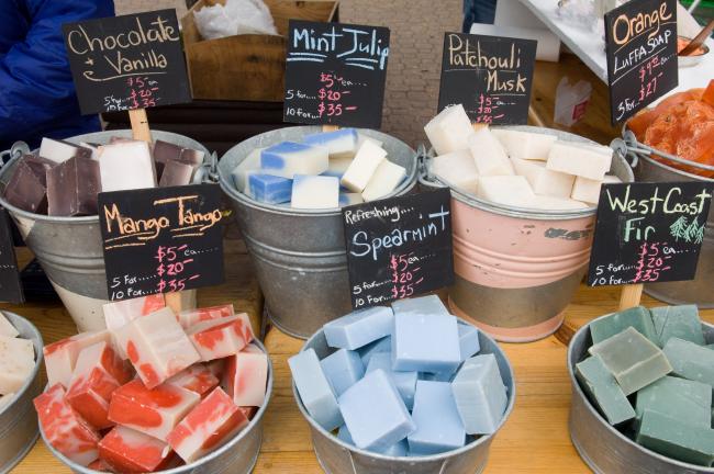 hand made soaps on salt spring