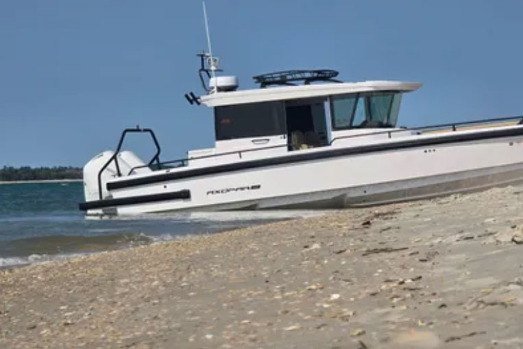 acopar boat on shore