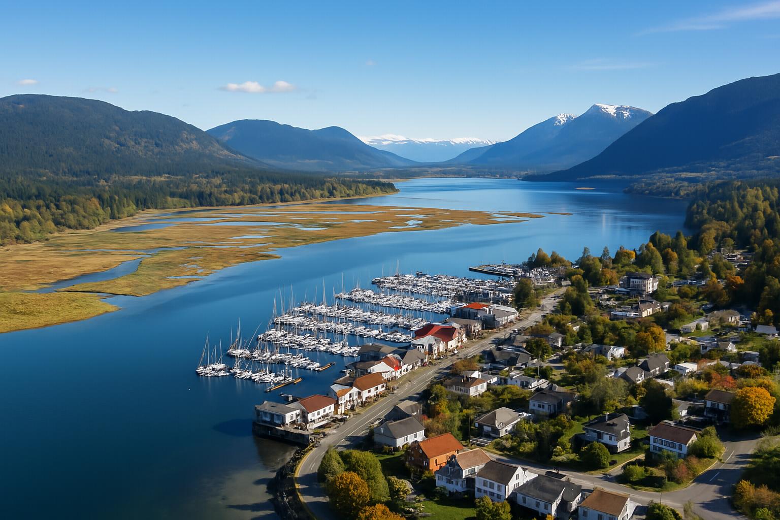 cowichan bay above shot
