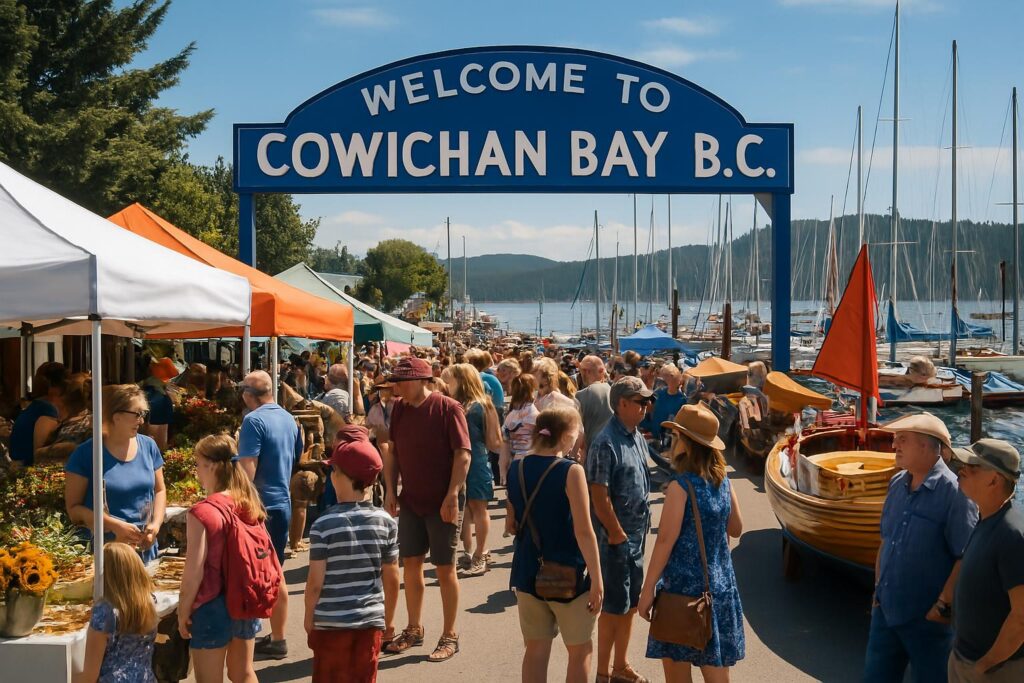 people at cowichan bay