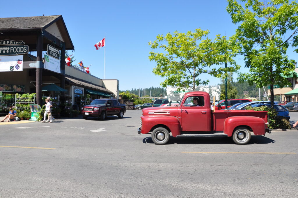 old truck on salt spring island