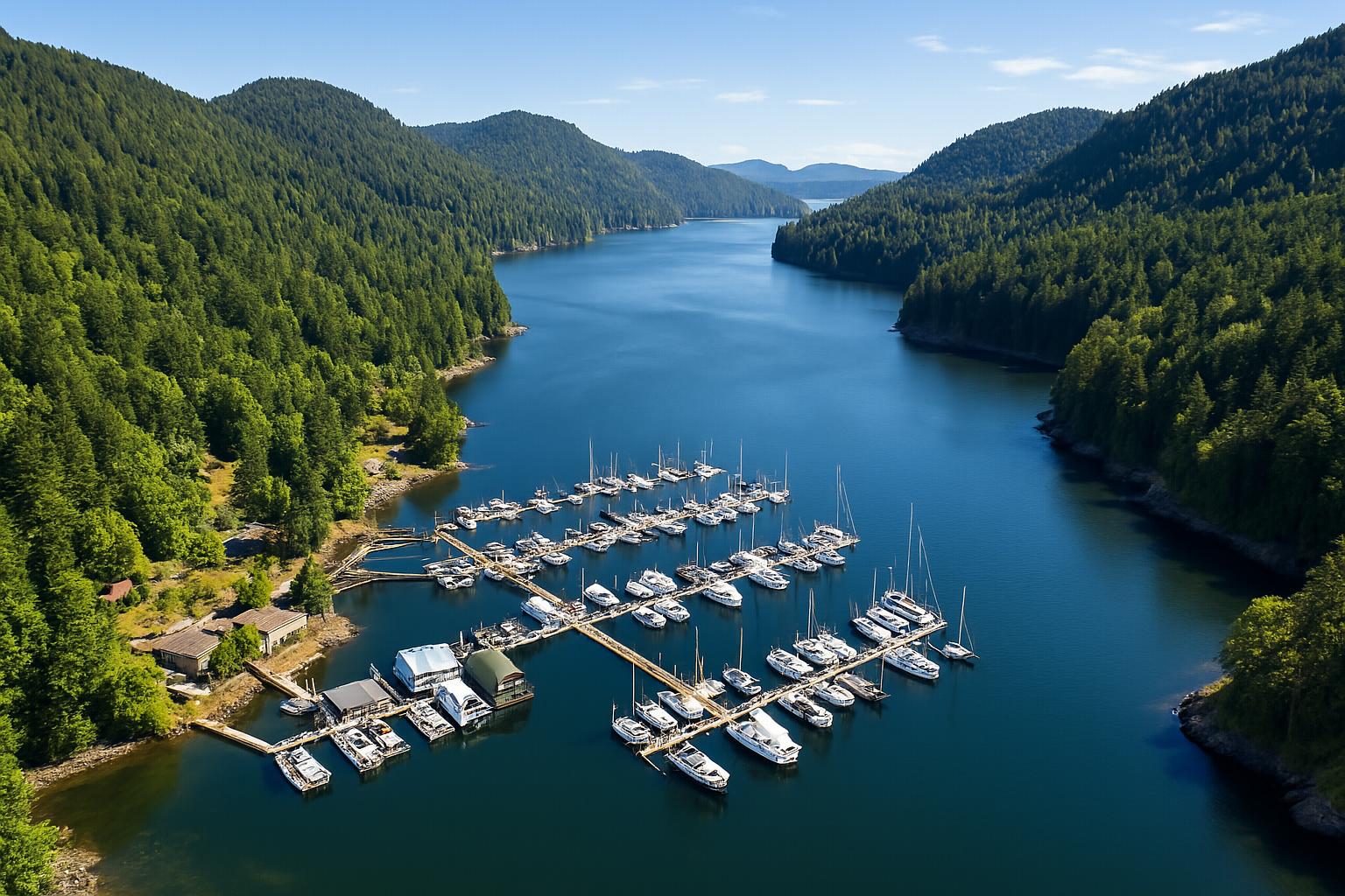 genoa bay above shot