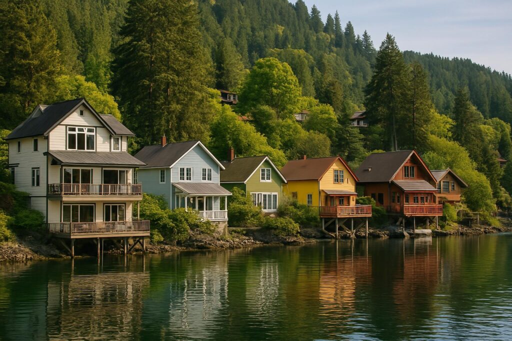 maple bay waterfront homes